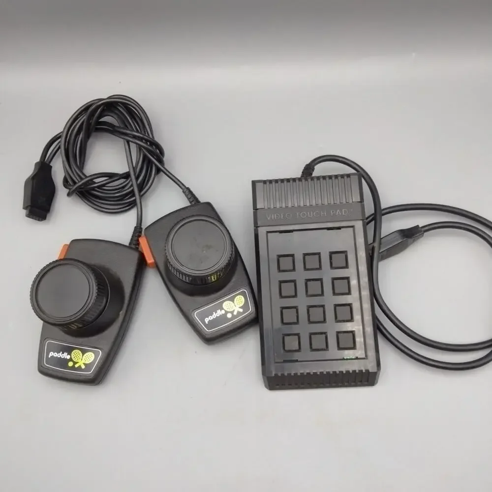 Atari 2600 Paddles Controllers Video Game PAIR Video Touch Pad Lot Bundle